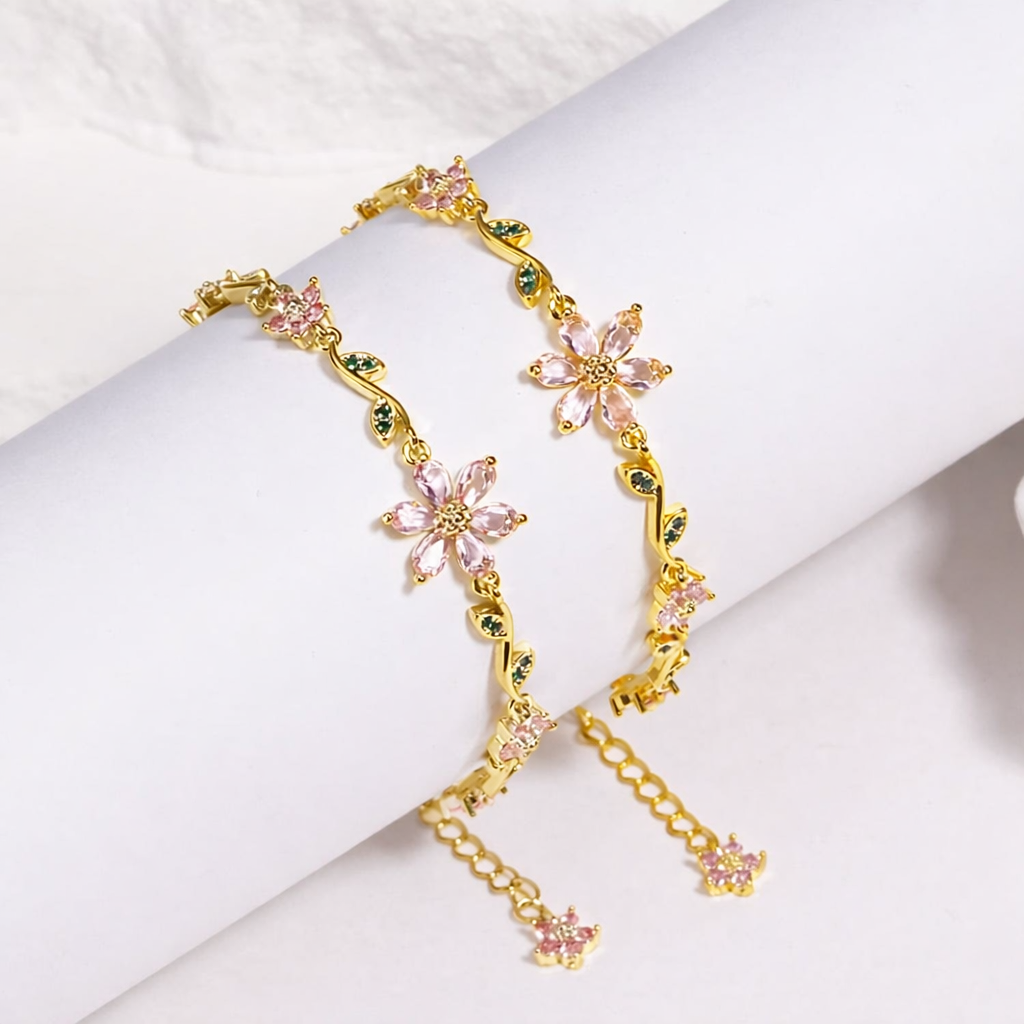🔥2026 NEW ARRIVAL🔥 -Flower Bracelet(Perfect jewelry and gifts)