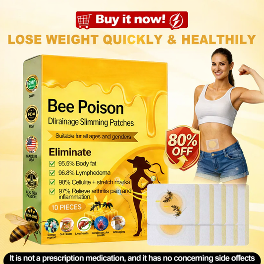 Aldenns™ Bee Poison Lymphatic Drainage Slimming Patches – 10 Pieces 🐝