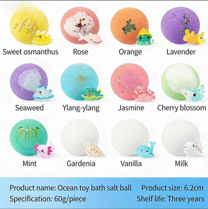 🐰🐣 The best Easter gift-Natural Bath Bombs for Kids with Mega Bubbles & Surprise Inside 🥚✨-ABB8