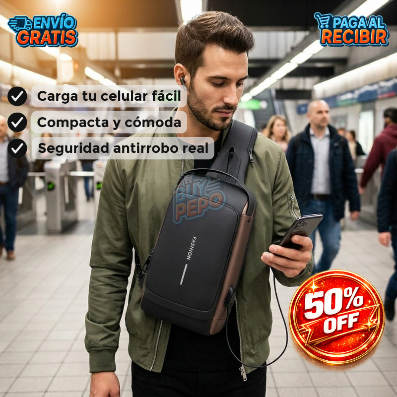 🔒 49% OFF Today Only – Anti-Theft Chest Bag with USB Charging 🔌 (Selling Out Fast!)