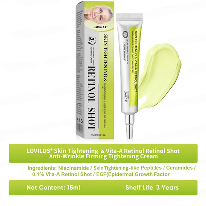 🧠👨‍⚕️Made and shipped from the USA 💫LOVILDS® Skin Tightening & Vita-A Retinol Retinol shot Anti-Wrinkle Firming Tightening cream - Last Day Promotion 49% OFF
