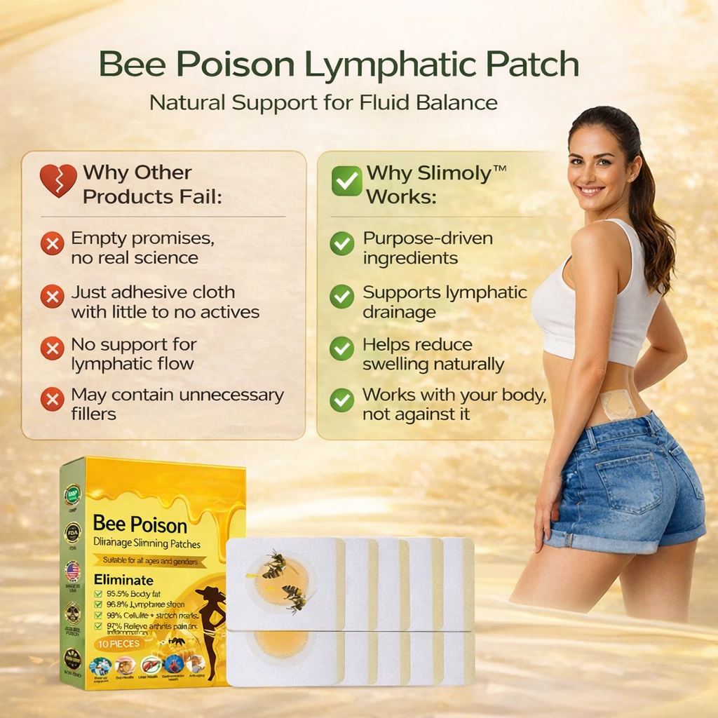 Aldenns™ Bee Poison Lymphatic Drainage Slimming Patches – 10 Pieces 🐝