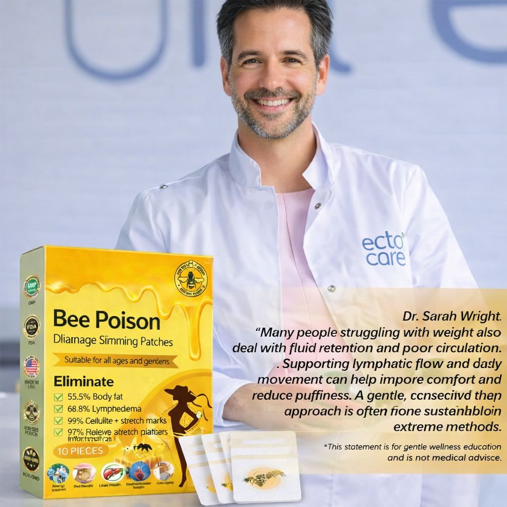 Aldenns™ Bee Poison Lymphatic Drainage Slimming Patches – 10 Pieces 🐝