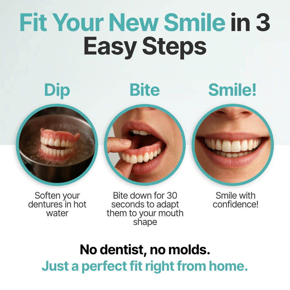 🌎Ends Today: 49% OFF!    Custom-Fit Full Functional DenturesMake you more confident✨