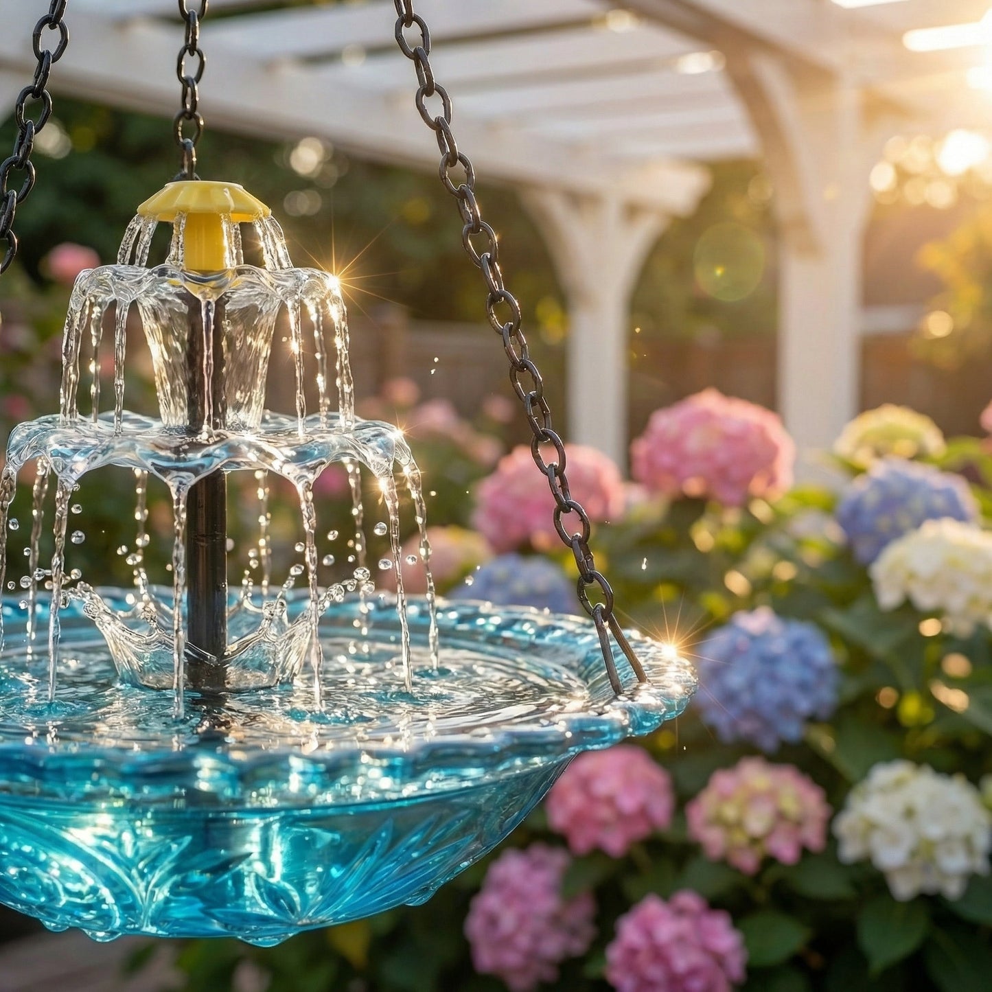 🌟 Kids' Favorite Outdoor Fun – Solar Cascade Hanging Bird Bath Fountain | 49% OFF 🔥 Hurry, Limited Stock!