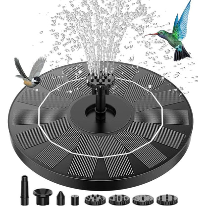 🌊 Solar Floating Fountain 🐦 – 6 Spray Modes for Garden & Bird Bath