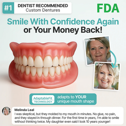 🌎Ends Today: 49% OFF!    Custom-Fit Full Functional DenturesMake you more confident✨