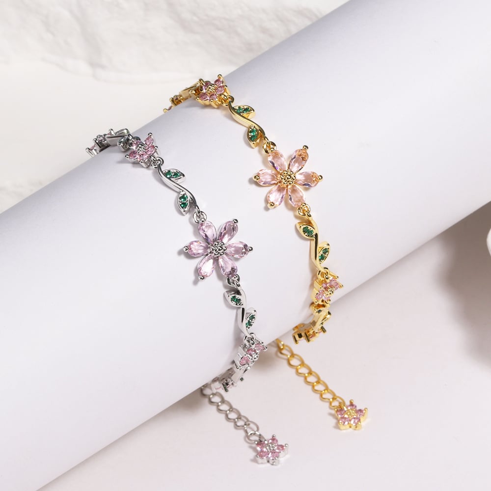 🔥2026 NEW ARRIVAL🔥 -Flower Bracelet(Perfect jewelry and gifts)